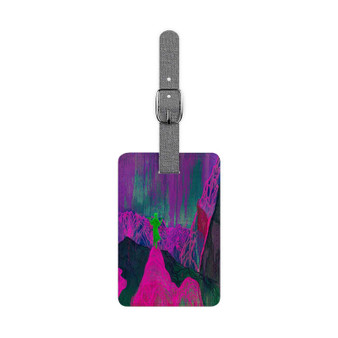 Dinosaur Jr Saffiano Polyester Rectangle White Luggage Tag Card Insert