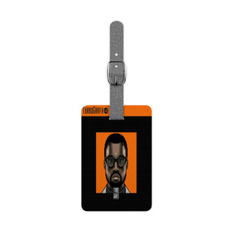Kanye West Turbo Grafx 16 Saffiano Polyester Rectangle White Luggage Tag Card Insert