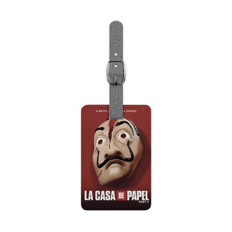 La Casa De Papel Saffiano Polyester Rectangle White Luggage Tag Card Insert