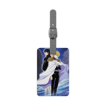 Legend of the Galactic Heroes Saffiano Polyester Rectangle White Luggage Tag Card Insert