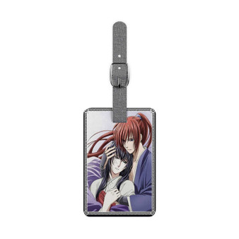 Rurouni Kenshin Trust Betrayal Saffiano Polyester Rectangle White Luggage Tag Card Insert