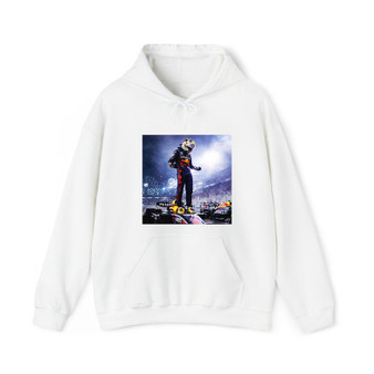 Max Verstappen Cotton Polyester Unisex Heavy Blend Hooded Sweatshirt