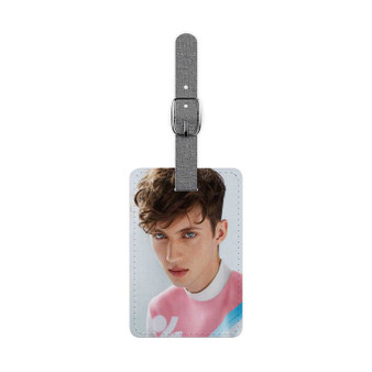 Troye Sivan Face Saffiano Polyester Rectangle White Luggage Tag Card Insert