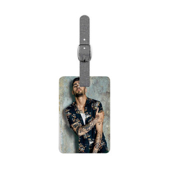 Zayn Malik Saffiano Polyester Rectangle White Luggage Tag Card Insert