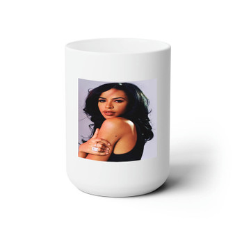 Aaliyah Ceramic Mug White 15oz Sublimation With BPA Free