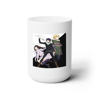 Noragami Ceramic Mug White 15oz Sublimation With BPA Free