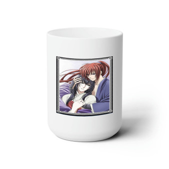 Rurouni Kenshin Trust Betrayal Ceramic Mug White 15oz Sublimation With BPA Free