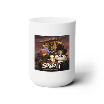 Samurai 7 Ceramic Mug White 15oz Sublimation With BPA Free