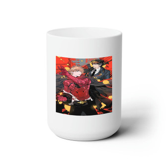 Samurai Flamenco Ceramic Mug White 15oz Sublimation With BPA Free