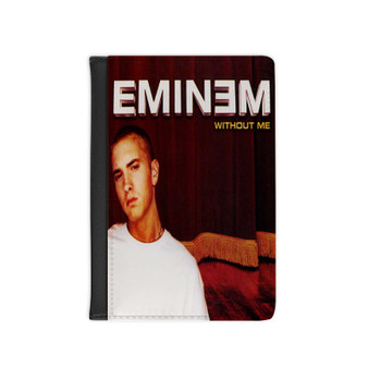 Eminem Without Me PU Faux Leather Passport Cover Black Wallet Holders Luggage Travel