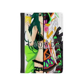 Gatchaman Crowds Anime PU Faux Leather Passport Cover Black Wallet Holders Luggage Travel