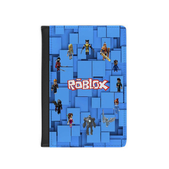 Roblox Game PU Faux Leather Passport Cover Black Wallet Holders Luggage Travel