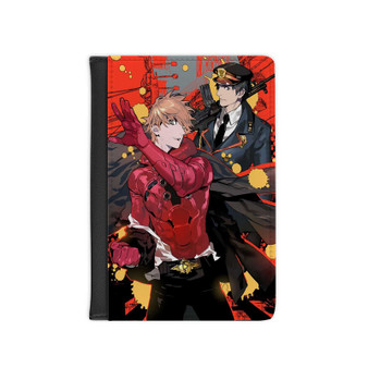 Samurai Flamenco PU Faux Leather Passport Cover Black Wallet Holders Luggage Travel