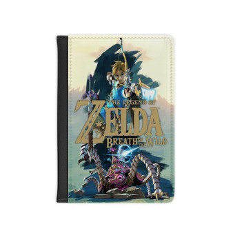 The Legend of Zelda Breath of the Wild PU Faux Leather Passport Cover Black Wallet Holders Luggage Travel