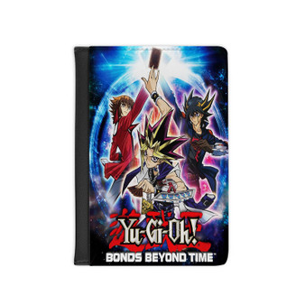 Yu Gi Oh Bonds Beyond Time PU Faux Leather Passport Cover Black Wallet Holders Luggage Travel