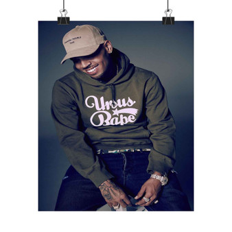 Chris Brown Art Print Satin Silky Poster Home Decor