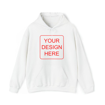 Upload Your Image Cotton Polyester Unisex Heavy Blend Hooded Sweatshirt