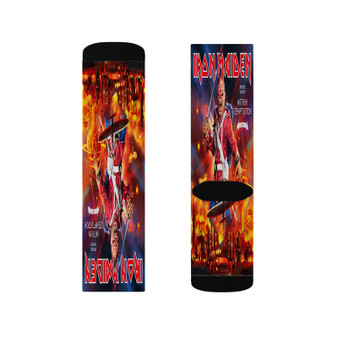 Iron Maiden Legacy Of The Beast Sublimation Socks Polyester Unisex Regular Fit White