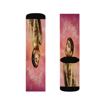 Kehlani Sweet Sexy Savage Sublimation Socks Polyester Unisex Regular Fit White