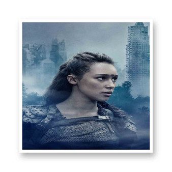 Commander Lexa The 100 White Transparent Kiss-Cut Stickers Vinyl Glossy