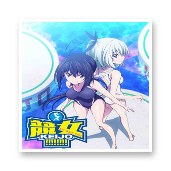 Keijo Anime White Transparent Kiss-Cut Stickers Vinyl Glossy