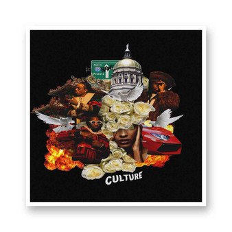 Migos Culture White Transparent Kiss-Cut Stickers Vinyl Glossy