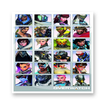 Overwatch Characters White Transparent Kiss-Cut Stickers Vinyl Glossy