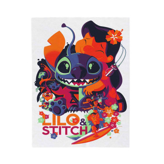 Disney Lilo Stitch Polyester Velveteen Plush Blanket Bedroom Family
