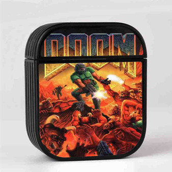 Doom Case for AirPods Sublimation Hard Durable Plastic Glossy