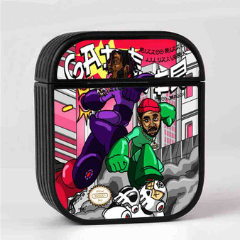 Game Over Rizzo Rizzo Feat Lil Uzi Vert Case for AirPods Sublimation Hard Durable Plastic Glossy