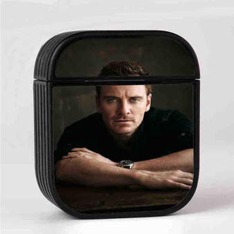 Michael Fassbender Case for AirPods Sublimation Hard Durable Plastic Glossy