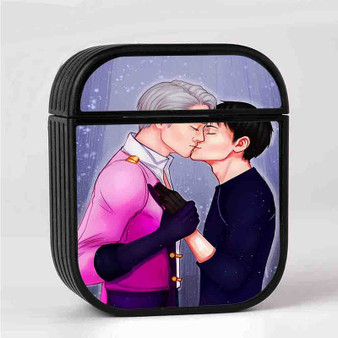 Yuri on Ice Kiss Case for AirPods Sublimation Hard Durable Plastic Glossy