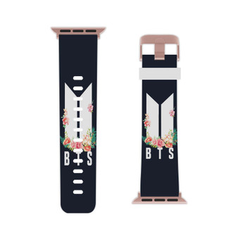 BTS Flowers Professional Grade Thermo Elastomer Replacement Apple Watch Band Straps