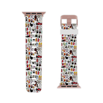 Chibi Harry Potter Doodle Professional Grade Thermo Elastomer Replacement Apple Watch Band Straps