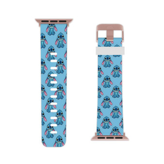 Disney Stitch Collage Professional Grade Thermo Elastomer Replacement Apple Watch Band Straps