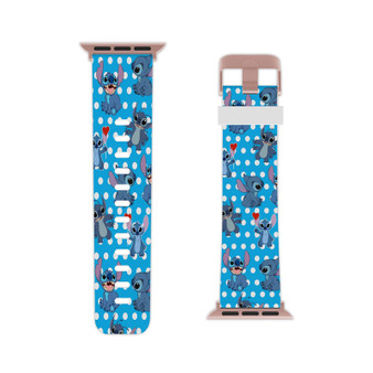 Disney Stitch Polka DOt Professional Grade Thermo Elastomer Replacement Apple Watch Band Straps