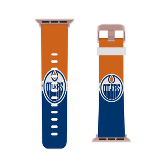 Edmonton Oilers NHL Professional Grade Thermo Elastomer Replacement Apple Watch Band Straps