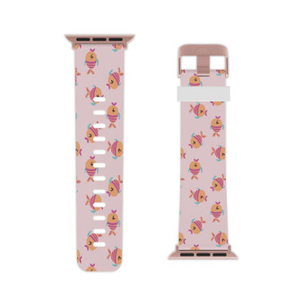 Fish Pattern Professional Grade Thermo Elastomer Replacement Apple Watch Band Straps