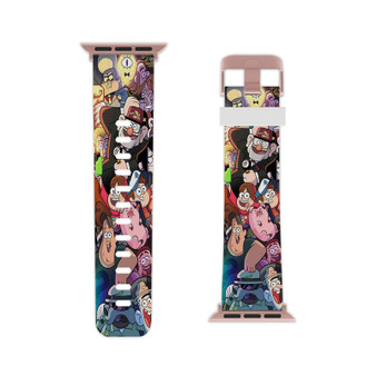 Gravity Falls Collage Professional Grade Thermo Elastomer Replacement Apple Watch Band Straps