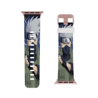 Hatake Kakashi Naruto Shippuden Professional Grade Thermo Elastomer Replacement Apple Watch Band Straps