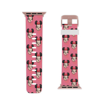 Kiss Minnie Mouse Disney Professional Grade Thermo Elastomer Replacement Apple Watch Band Straps