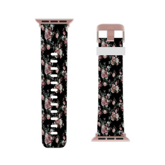 Midnight Floral Professional Grade Thermo Elastomer Replacement Apple Watch Band Straps