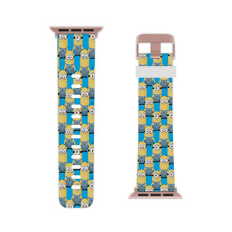 Minions Pattern Professional Grade Thermo Elastomer Replacement Apple Watch Band Straps