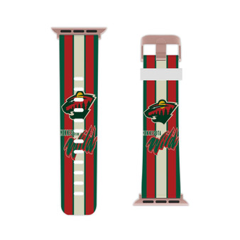 Minnesota Wild NHL Professional Grade Thermo Elastomer Replacement Apple Watch Band Straps