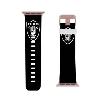 Oakland Raiders Professional Grade Thermo Elastomer Replacement Apple Watch Band Straps