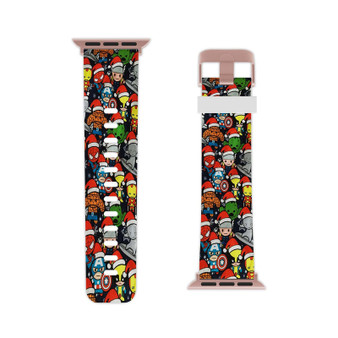 The Avengers Characters Professional Grade Thermo Elastomer Replacement Apple Watch Band Straps