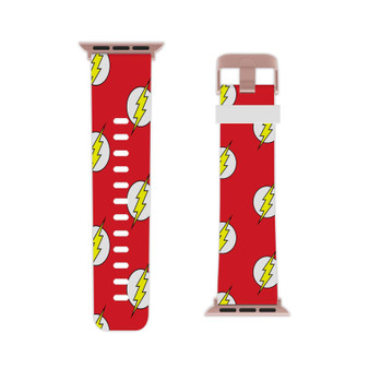 The Flash Logo Pattern Professional Grade Thermo Elastomer Replacement Apple Watch Band Straps