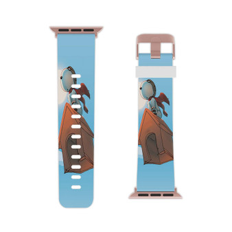 The Peanuts Snoopy Flying Professional Grade Thermo Elastomer Replacement Apple Watch Band Straps