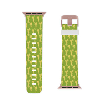 Tinkerbell Disney Pattern Professional Grade Thermo Elastomer Replacement Apple Watch Band Straps