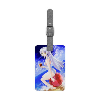 Angel Beats Kanade Tachibana Tenshi Polyester Saffiano Rectangle White Luggage Tag Card Insert